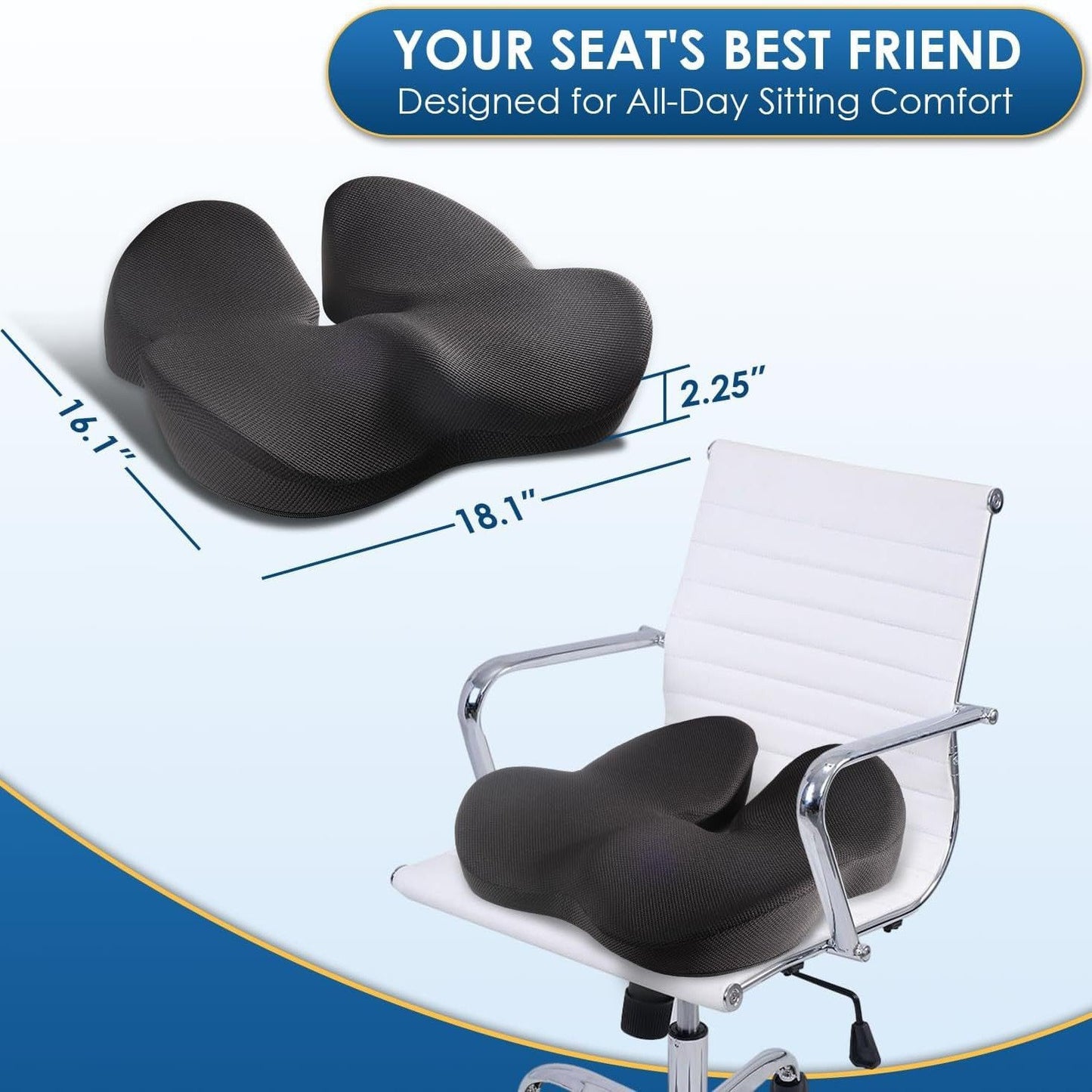 🎁LAST DAY 49% OFF🎁Ergonomic Memory Foam Seat Cushion