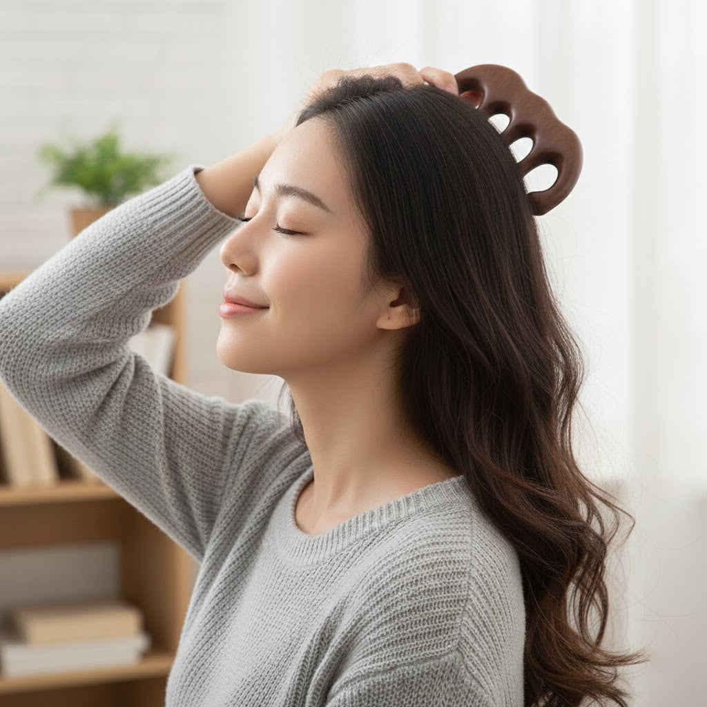 Premium Sandalwood Multi-Functional Meridian Massage Comb