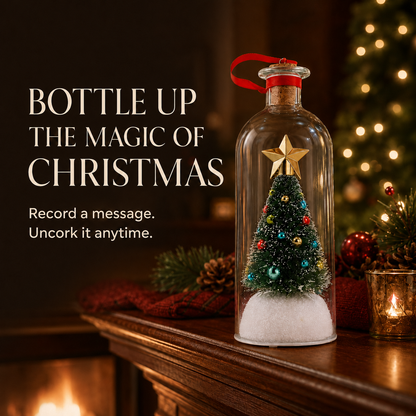 Recordable Christmas Memory Bottle | A Voice Message They Can Keep Forever