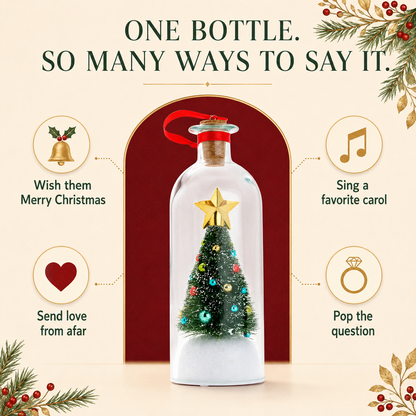 Recordable Christmas Memory Bottle | A Voice Message They Can Keep Forever
