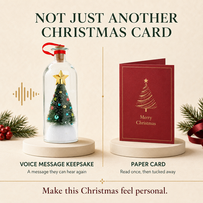 Recordable Christmas Memory Bottle | A Voice Message They Can Keep Forever
