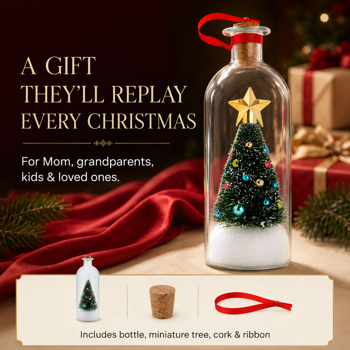 Recordable Christmas Memory Bottle | A Voice Message They Can Keep Forever