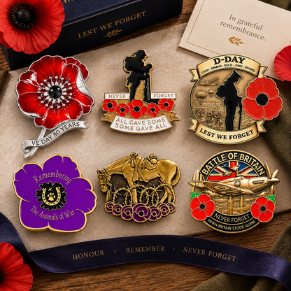 Veterans Remembrance Brooch Collection – Memorial Tribute Pins