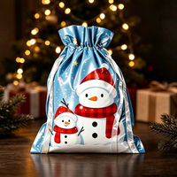 24×32cm / 9.4×12.6in — Blue Snowman