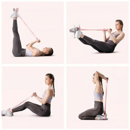Upgraded 6-Tube Pedal Ankle Puller Resistance Band