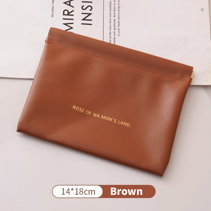 Add a Cable Organizer Pouch — Soft PU leather · 5.5 × 7.1 in