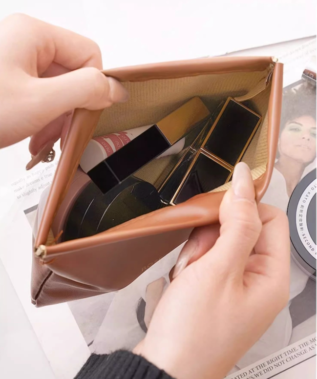 Add a Cable Organizer Pouch — Soft PU leather · 5.5 × 7.1 in