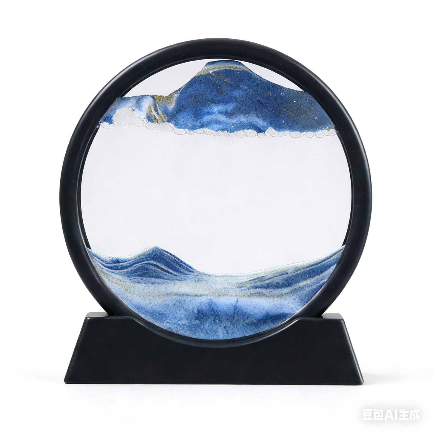 3D Moving Sand Art Picture – Round Glass Deep Sea Sandscape