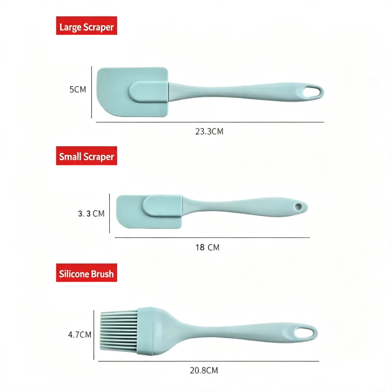3-Piece Silicone Baking Tool Set