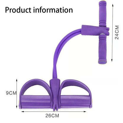 Upgraded 6-Tube Pedal Ankle Puller Resistance Band