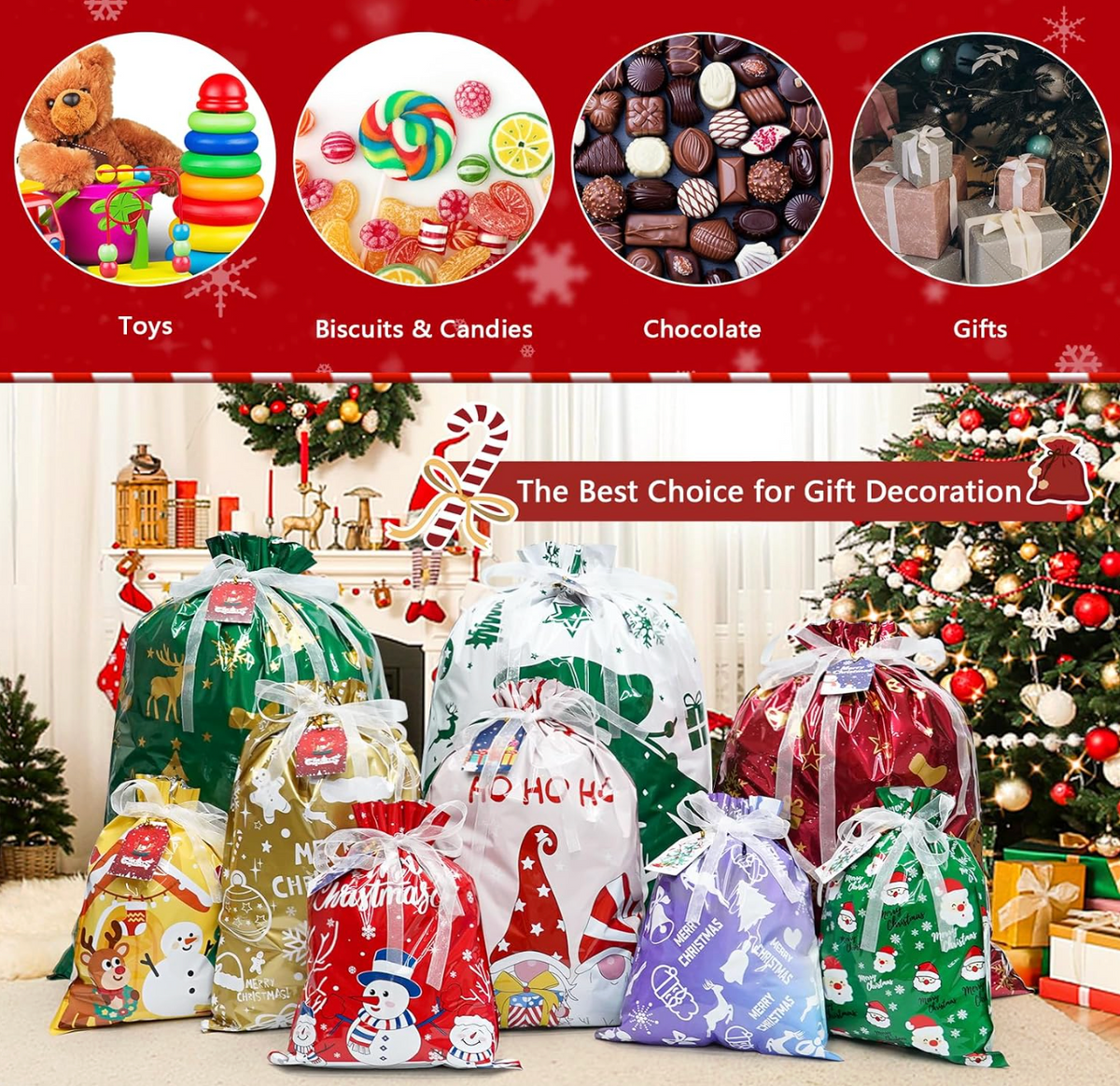 Merry Market Gift Bags & Tags Set