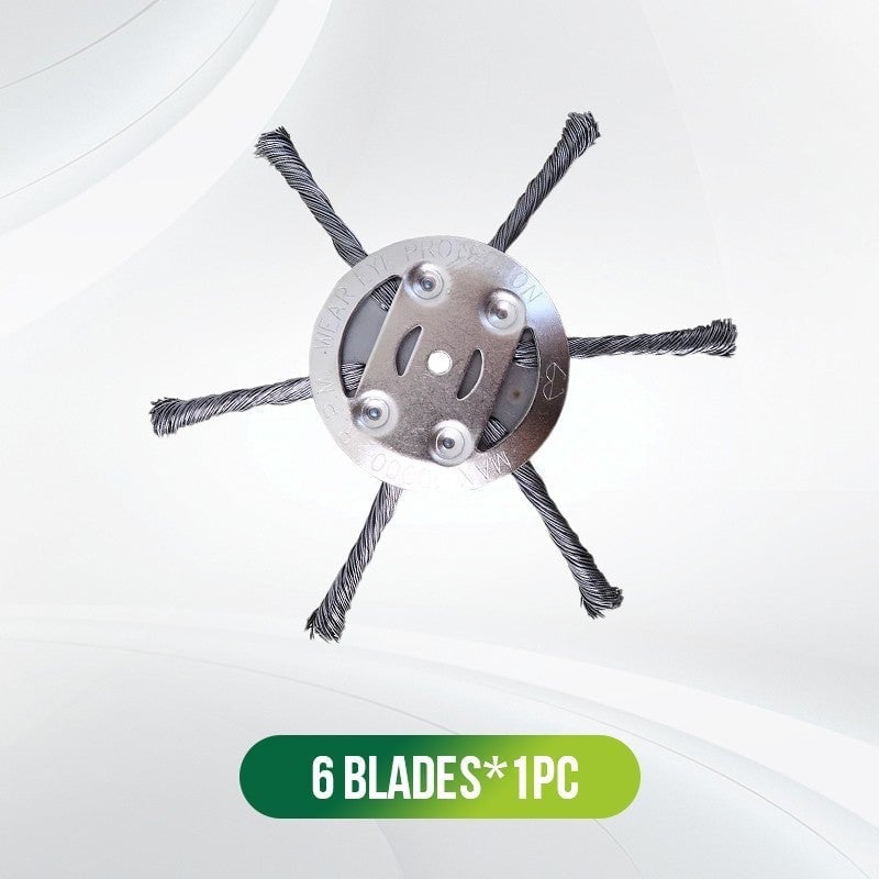 🔥BUY 2 GET 1 FREE👨‍🌾6 inch Steel Wire Brush Cutter Trimmer Head