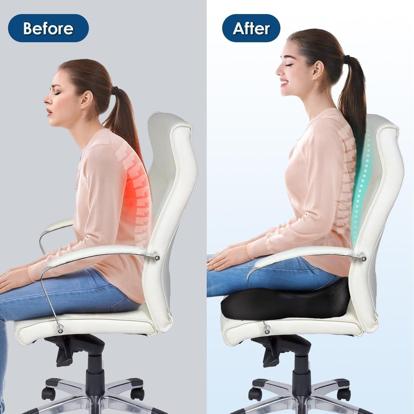 🎁LAST DAY 49% OFF🎁Ergonomic Memory Foam Seat Cushion