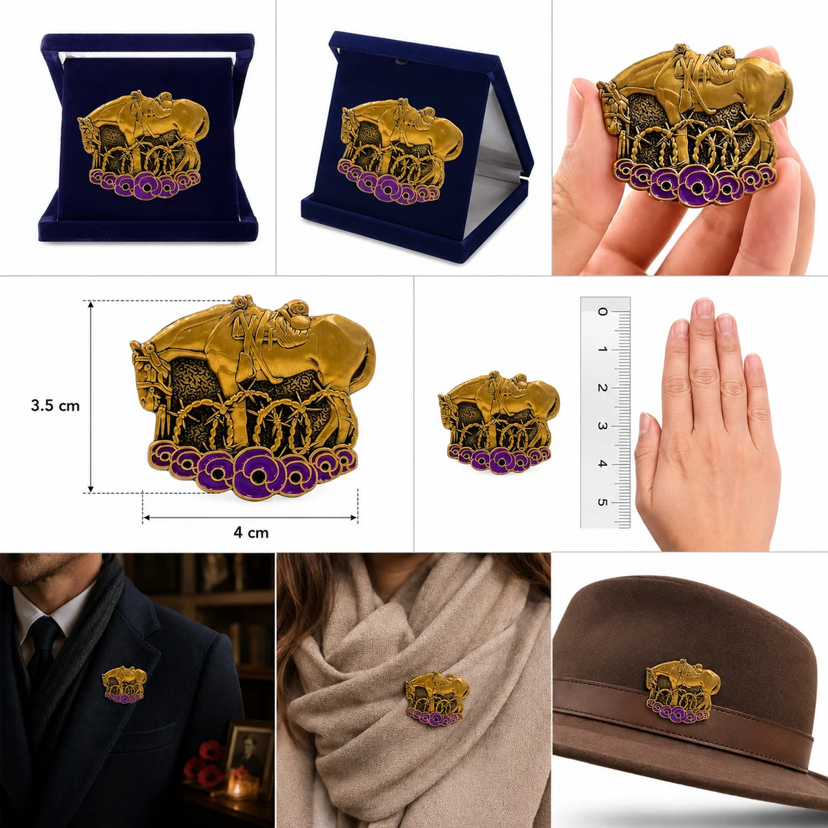 Veterans Remembrance Brooch Collection – Memorial Tribute Pins
