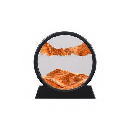 3D Moving Sand Art Picture – Round Glass Deep Sea Sandscape