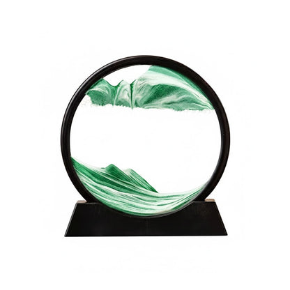 3D Moving Sand Art Picture – Round Glass Deep Sea Sandscape