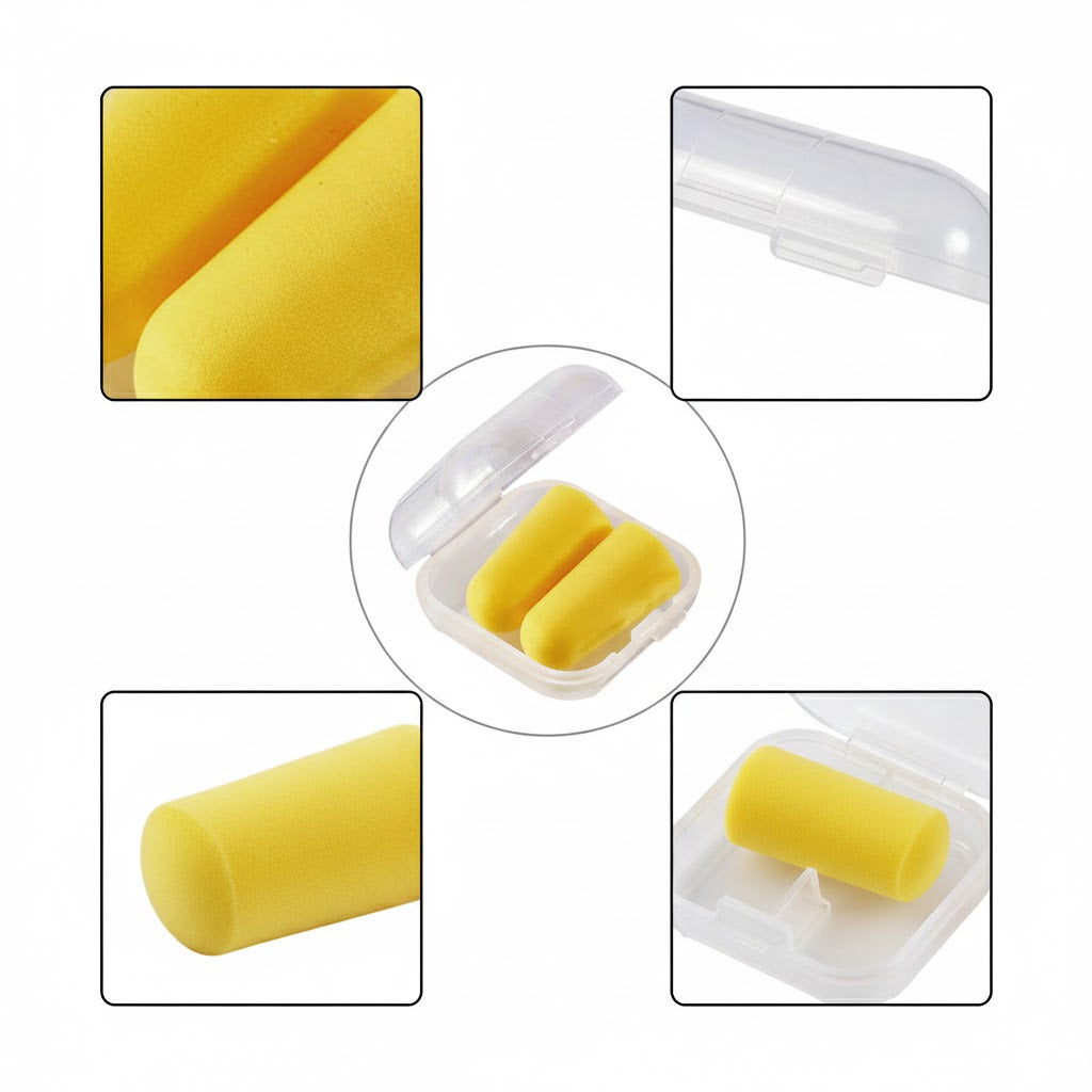High-Performance Noise Reduction PU Foam Earplugs